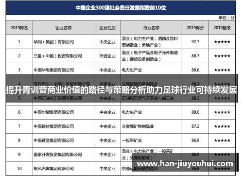 提升青训营商业价值的路径与策略分析助力足球行业可持续发展 提升青训营商业价值的路径与策略分析助力足球行业可持续发展